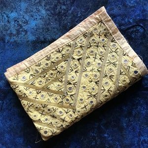 Moroccan Yellow/Mirrored Table Runner